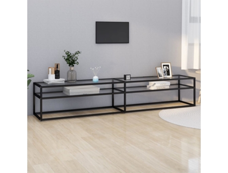 Mueble para la televisión VIDAXL Transparente Cristal (220x40x40,5 cm)