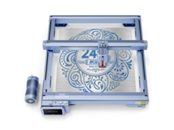 Grabadora láser Ikier K1 Pro de 24 W con enfoque automático y asistencia de aire, 800 mm/s de alta precisión, corte de 0,01 mm, 410 x 410 mm, ideal para bricolaje.