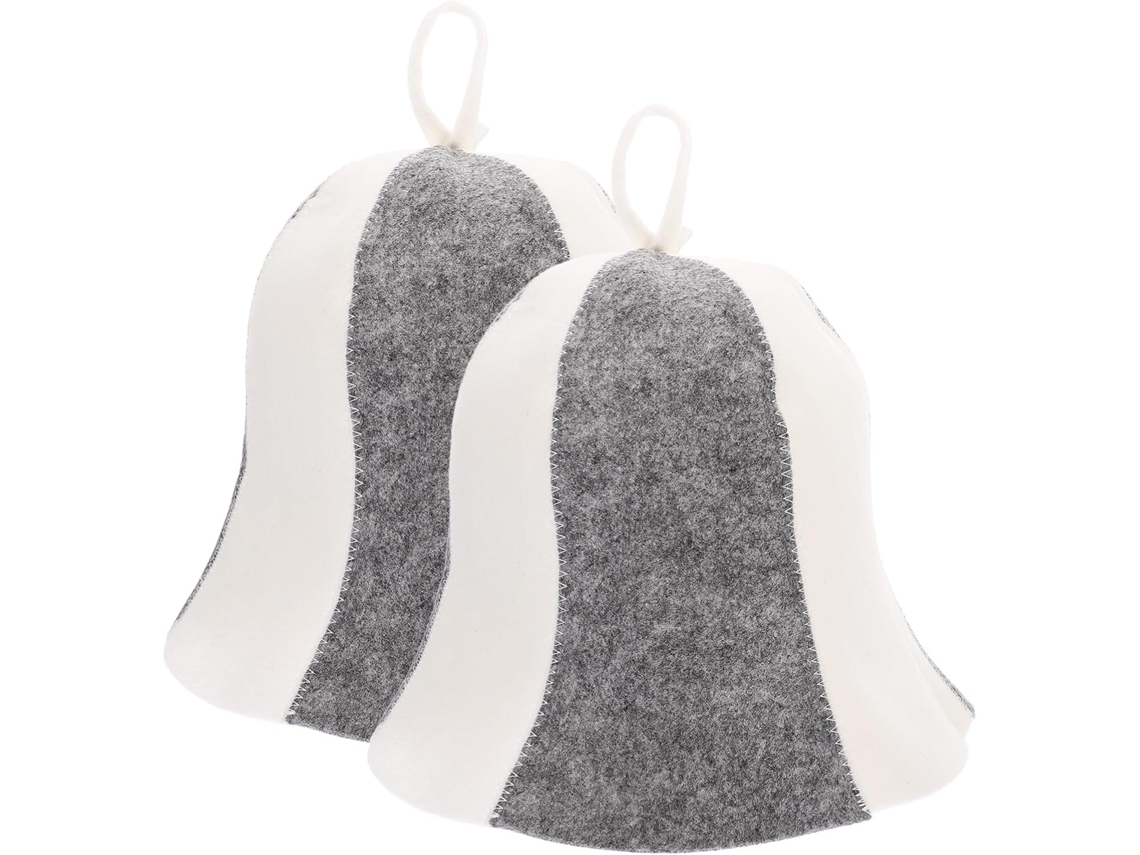 Paquete De 2 Gorros De Fieltro Para Sauna Para Mujer, Reutilizables, Que Protegen Del Calor Y Reducen La Fricción Para