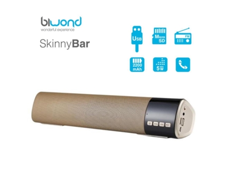 Barra de sonido 10W Skinnybar Biwond Gold Barra de sonido