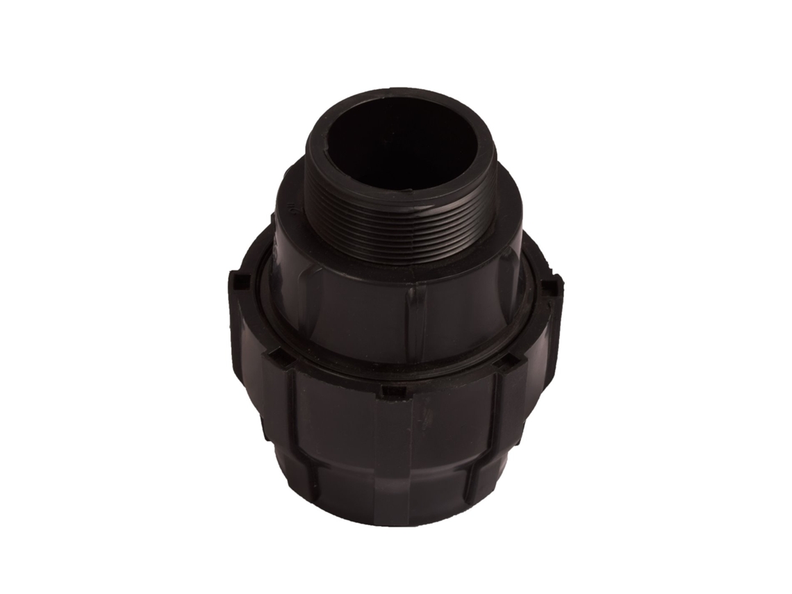 Enlace Rosca Macho De Polietileno Para Tubería De Riego Por Goteo - Varias Medidas Pack 10 Uds 20mm X 1/2"