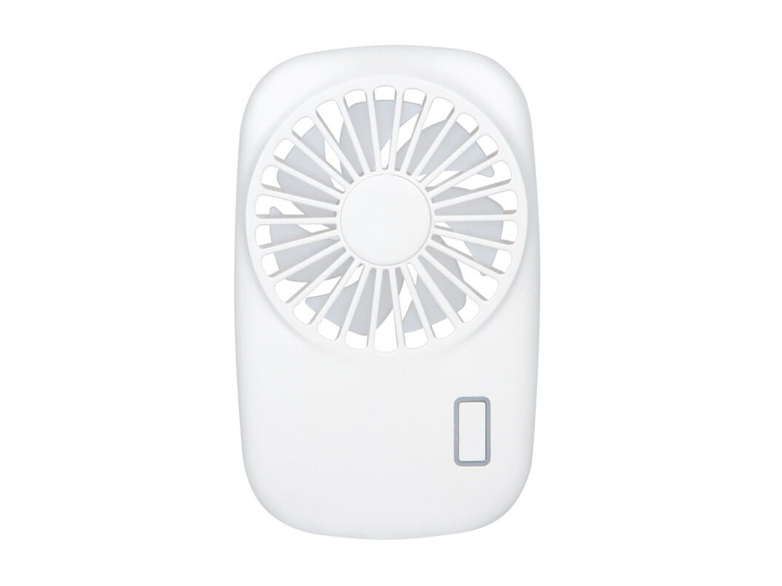Mini ventilador de bolsillo blanco, recargable por USB, ajustable BRILVIBERA