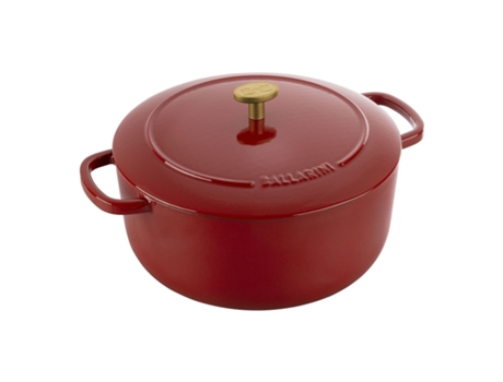 Bellamonte Cocotte 24 cm, redondo, Rojo, Hierro fundido BALLARINI