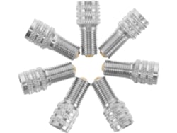 Pacote Com 10 Extensores De Válvula De Pneu, 24mm, Adaptador De Metal Reforçado Para Inflar Pneus