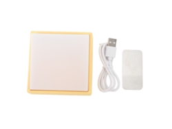 Lámpara De Noche Infantil Pequeña, Recargable, Inalámbrica, Led, Portátil, Regulable, 0,5 W, Color Amarillo Claro.