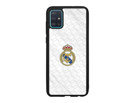 Funda Móvil Oficial Real Madrid para Samsung Galaxy A51 PHONECASES3D Piel Sintética Negro