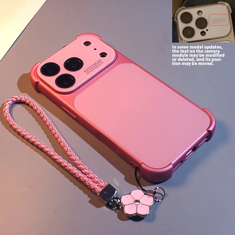 (iphone 15 Pro Max Rosa) Funda Para Teléfono Con Esquinas Galvanizadas, Protección De Lente, Resistente A Golpes.