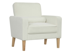 Sillón De Lectura De Terciopelo Color Crema
