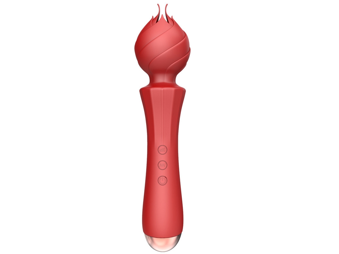 Vibrador De Masaje De Choque Fuerte De Succin De 20 Frecuencias Para Mujeres (rojo) Yizhood