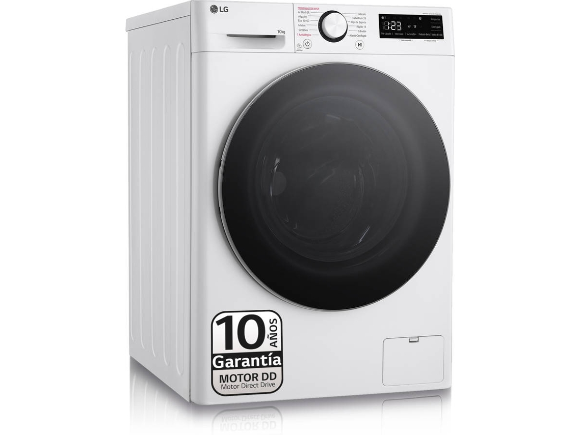 Lavadora LG F4WR6010A1W (10 kg - 1400 rpm - Blanco)