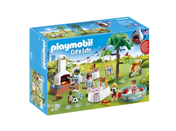 PLAYMOBIL City Life: Fiesta en el jardín - 9272 (Edad Mínima: 4 - 101 Piezas)