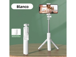(blanco) Trípode Multifuncional, Palo Selfie Bluetooth Con Control Remoto