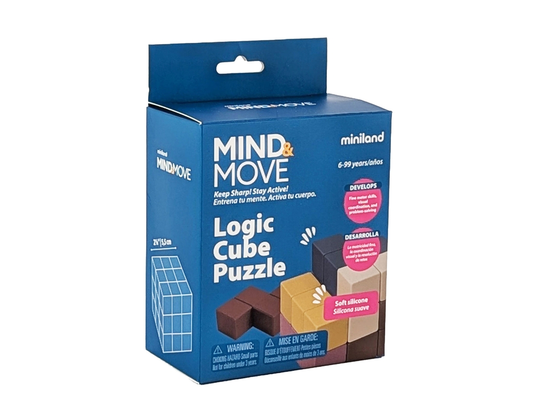 Rompecabezas de cubo lógico Miniland Mindmove 31716