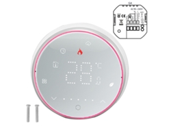 Termostato Inteligente Programable Con Pantalla Led Para 1 Semana Para Calentamiento De Agua - Blanco
