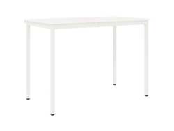 Mesa de bar | Mesa de bistró blanca de 110 x 55 x 105 cm, madera maciza de pino.