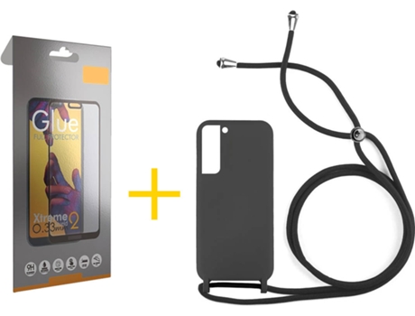 Carcasa + Protector de Pantalla para Samsung Galaxy S22 Plus 5G SKYHE Negro