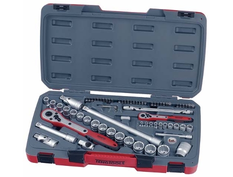 TENGTOOLS 174580100 Juego de Llaves de Vaso Combinados 1/4-1/2 T1272 72 Pzas