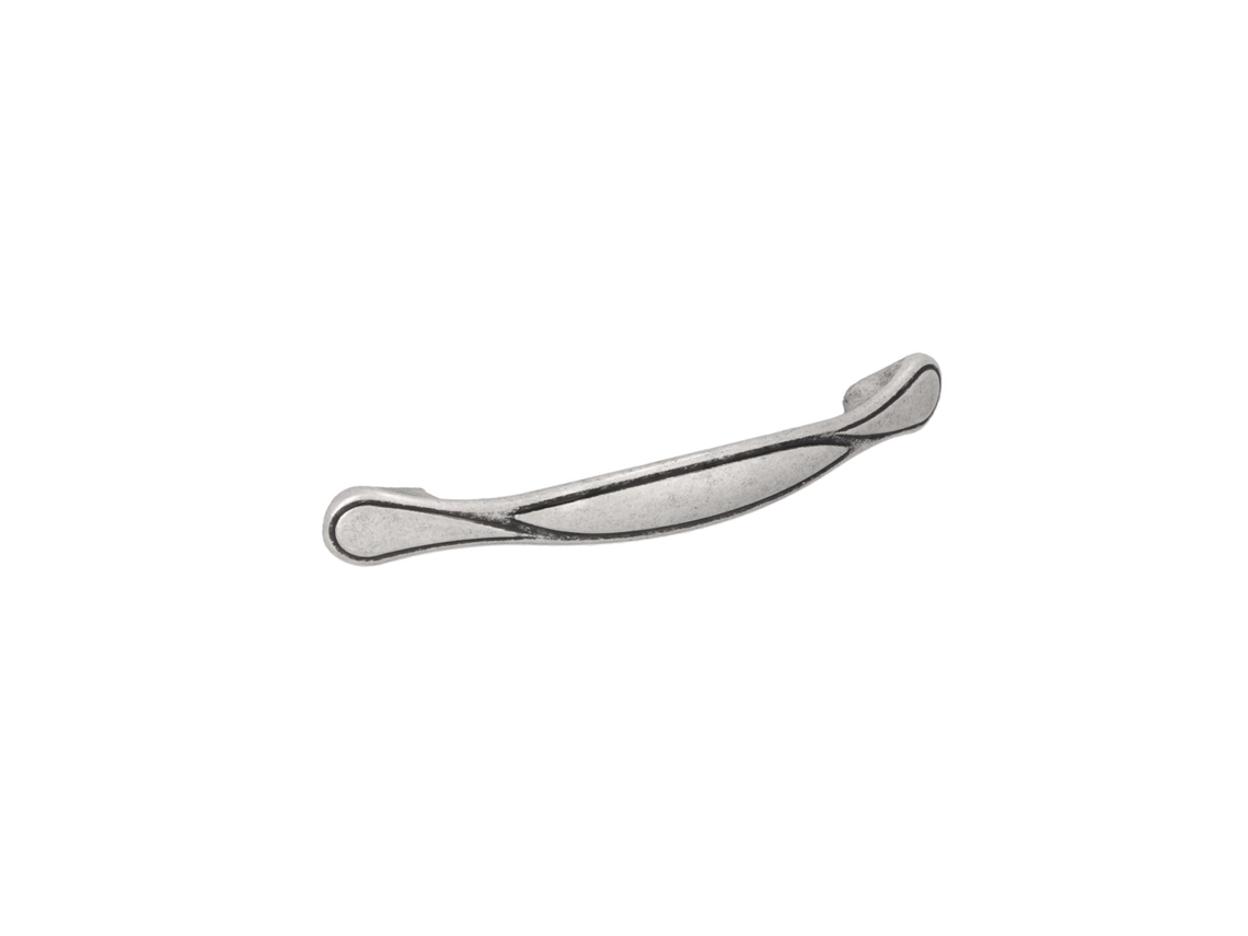 Tirador Para Mueble De Zamac Distancia Entre Ejes 96mm Color Plata Brillante Lote De 6