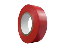 Cinta aislante 20 m. x 19 mm. roja uso doméstico