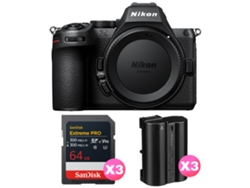 Nikon Z5 Ii + 3 Sandisk 64gb Extreme Pro Uhs-ii Sdxc + 3 Nikon En-el15c + Ebook “20 Consejos Para Fotos Que Impactan”