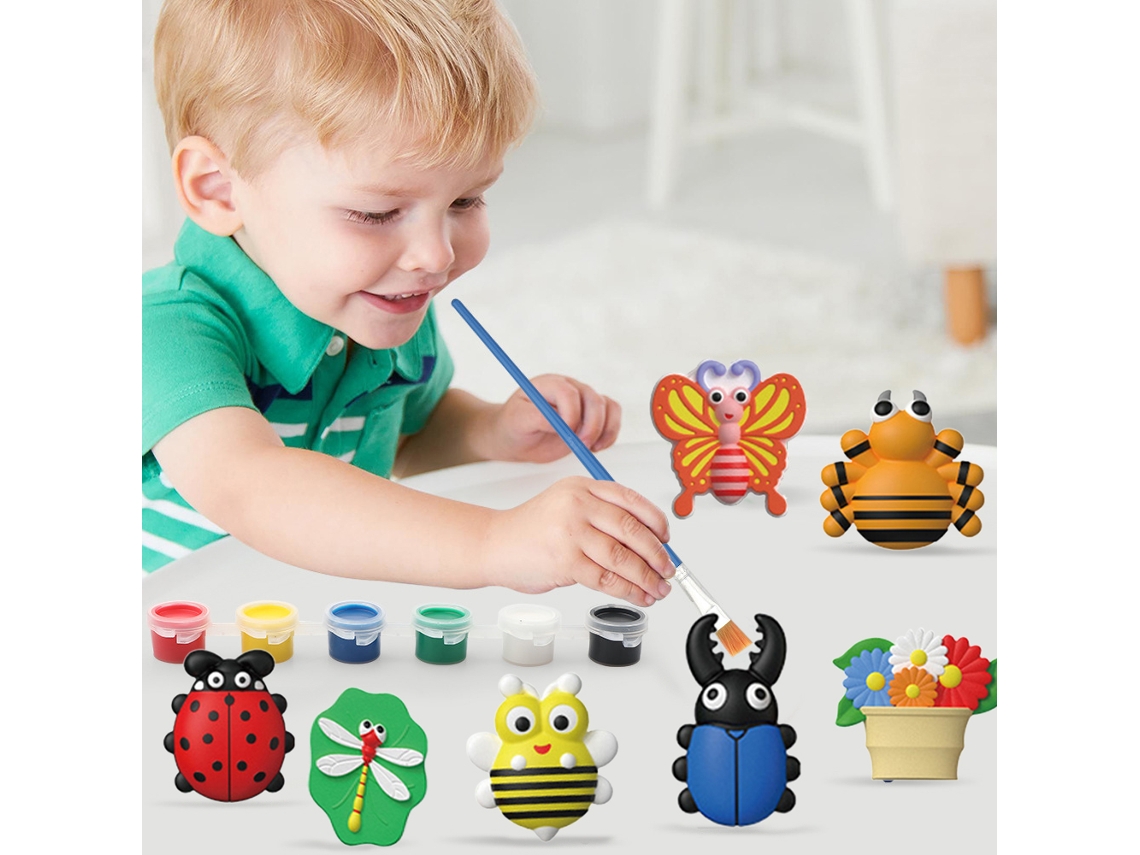 Kit De Pintura Diy Para Niños, Manualidades, Yeso, Tiempo De Juego, Regalo Creativo