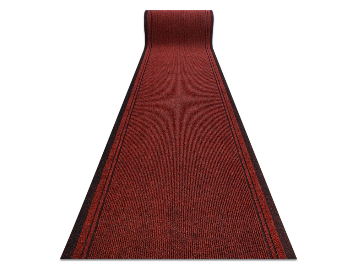 Felpudo Alfombra de Pasillo con Refuerzo de Goma Málaga Rojo 3066 100 cm
