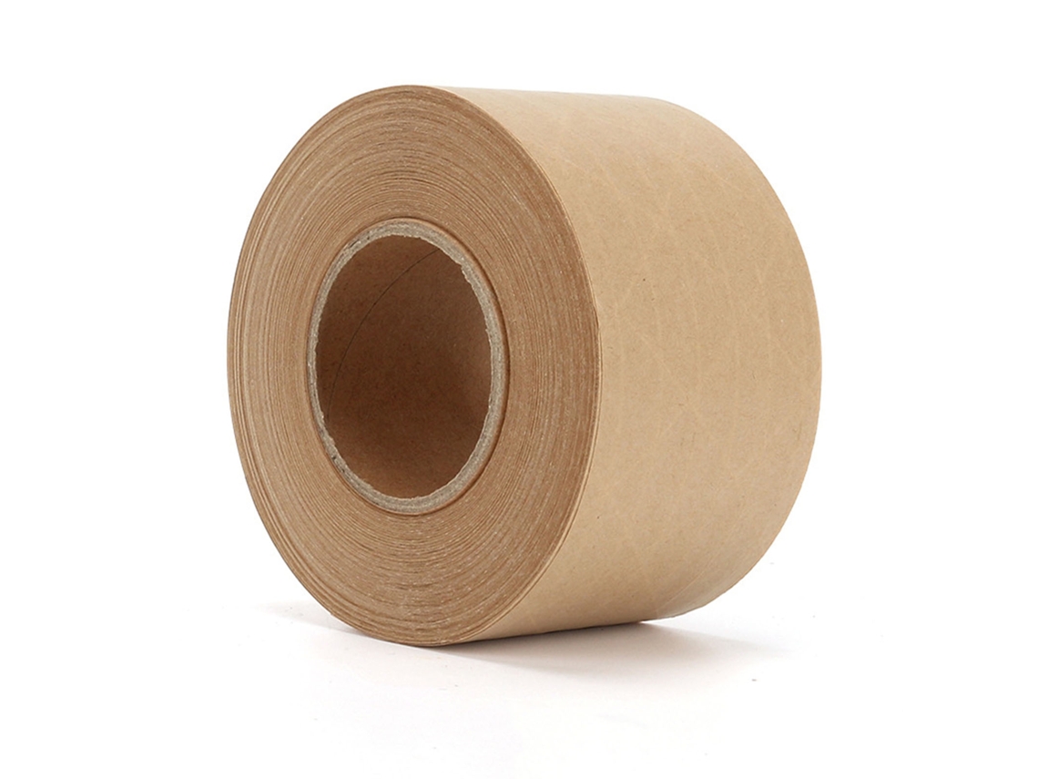 Cinta De Papel Kraft Ecológica, Almidón Activado Por Agua, Apta Para Escribir, Para Embalaje Y Diseño Gráfico, 7 Cm X 100 M, Marrón.