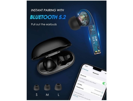 Auriculares Bluetooth inalámbricos verdaderos J3Pro 803-Xw2 Micrófono interno con cancelación de ruido Blanco VEANXIN