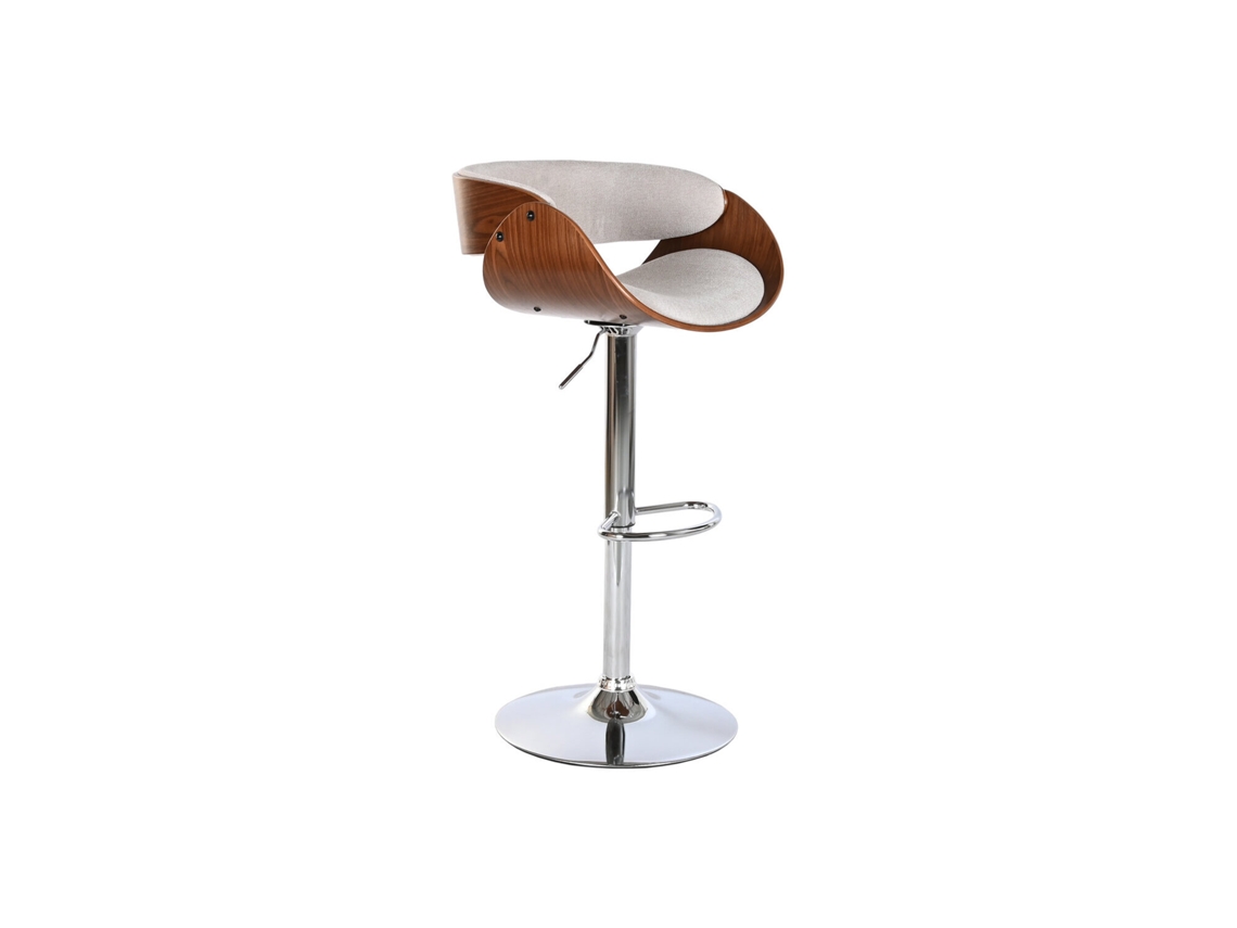 Taburete Poliester Nogal Ajustable 54x53x101,5cm