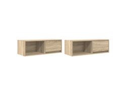 Maison Exclusive - Muebles De Tv 2 Uds Roble Sonoma 80x31x25,5cm Madera Ingeniería