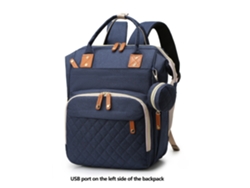 Mochila Para Pañales, Mochila De Viaje Multifuncional, Bolso Cambiador De Maternidad, Gran Capacidad-azul Chrui