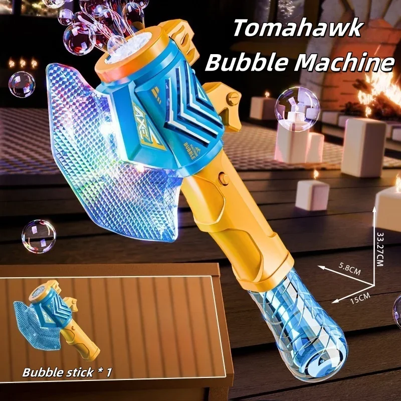 Máquina de burbujas portátil totalmente automática Axe MDUG (azul)