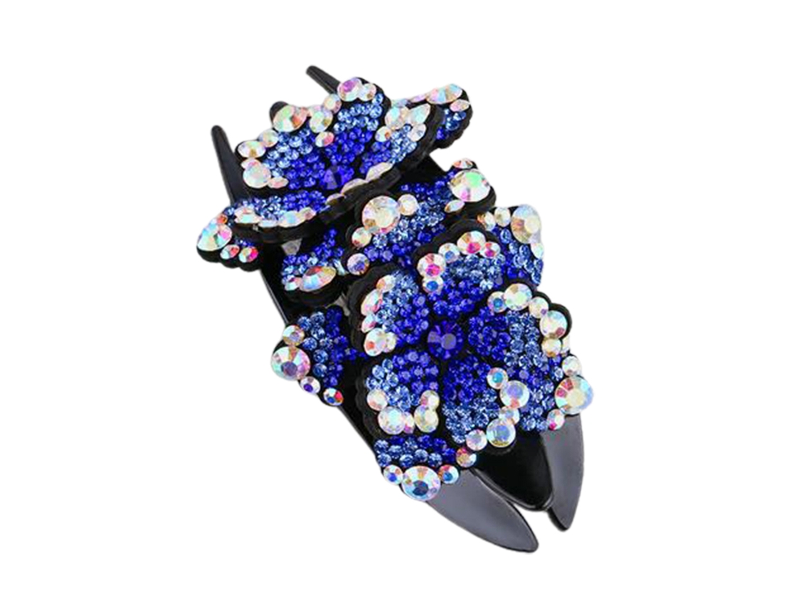 Pinza Para El Cabello Con Piedras Rhinestone Y Cristal Para Mujeres Y Niñas Accesorios De Pelo Elegantes Para Cabello Grueso Y Largo
