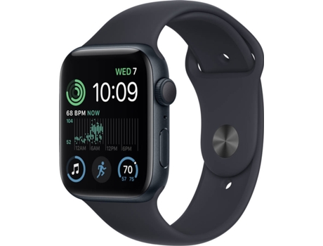 APPLE Watch SE GPS 44 mm Medianoche con Correa Deportiva Medianoche
