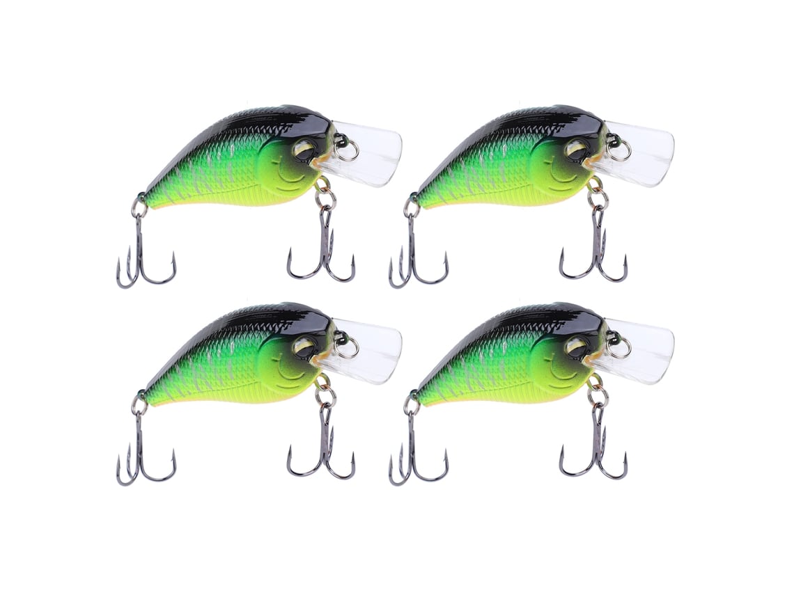 2026rebe-4pcs Señuelo Artificial Minnow Crank Rock Simulación Plastico Accesorio Pesca 1