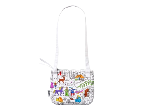 Bandolera infantil para colorear y aprender - cuentos y leyendas EAT SLEEP DOODLE