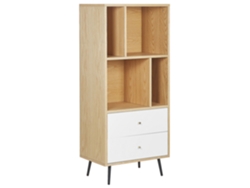 Estante/Librería BELIANI Richmond de MDF Madera clara 60x40x139