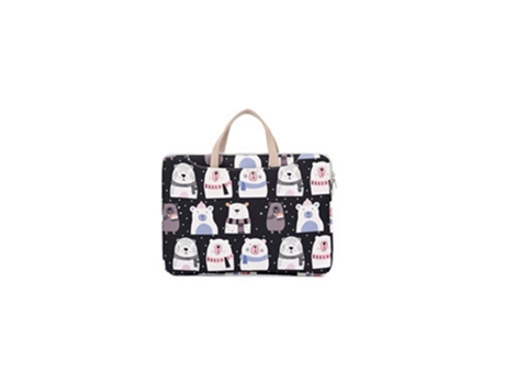 Bolsa de ordenador portátil de dibujos animados simple bolsa de ordenador portátil de 13 pulgadas 15,6 pulgadas