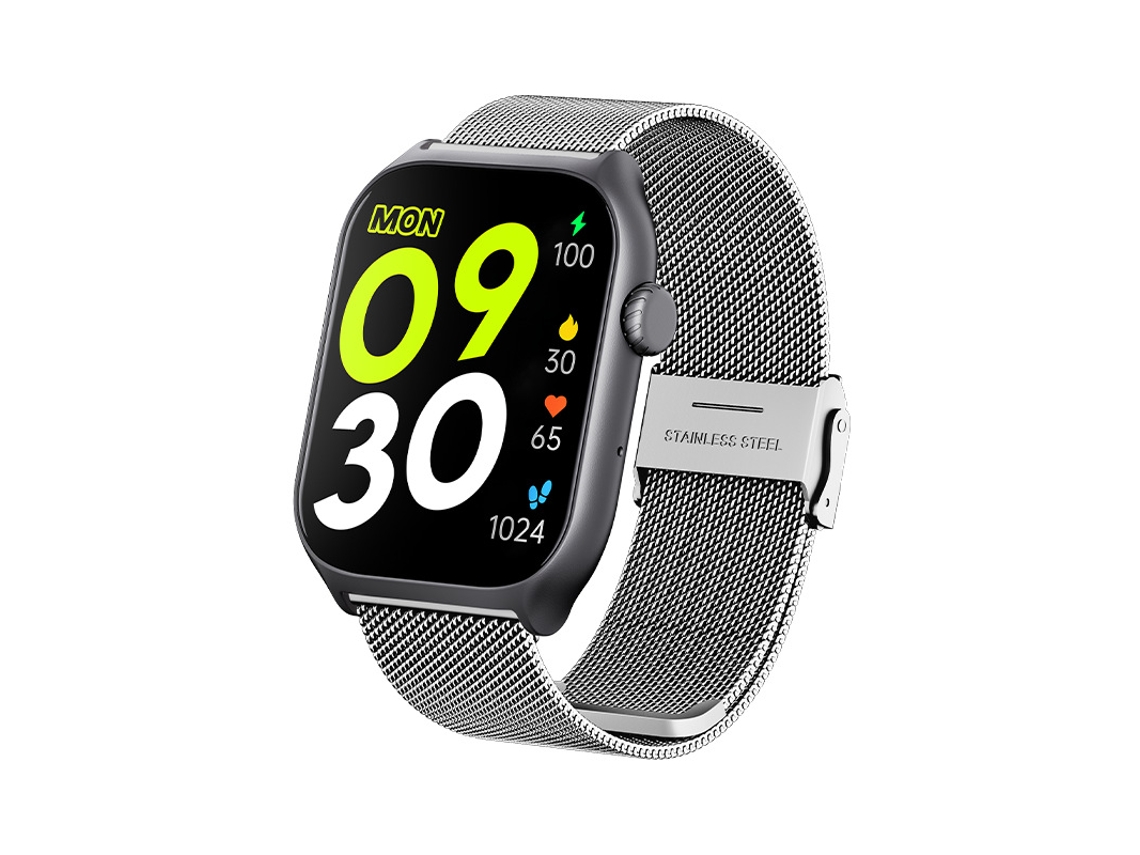 Reloj inteligente GTS7 con monitorización de oxígeno en sangre y frecuencia cardíaca durante el sueño, acero Milano plateado GODTVAGT
