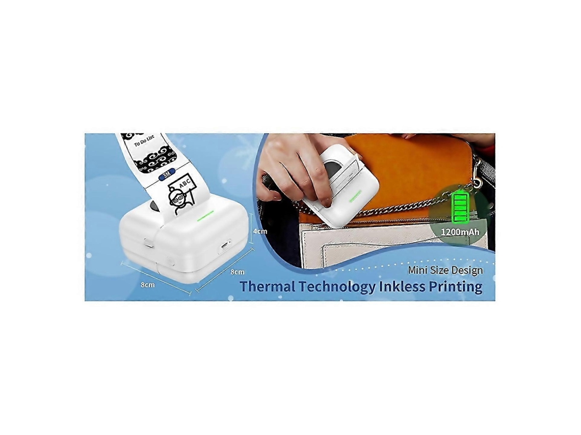 Impresora de bolsillo Bluetooth para mini impresora térmica X5 Nostalgia88