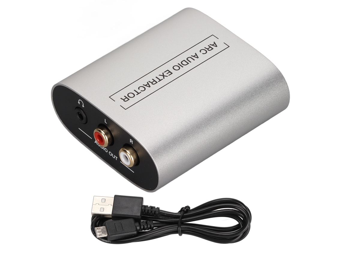 Adaptador Divisor De Audio Estéreo Analógico De 2 Canales Con Interfaz Multimedia Arc Hd Para Amplificador De Auriculares