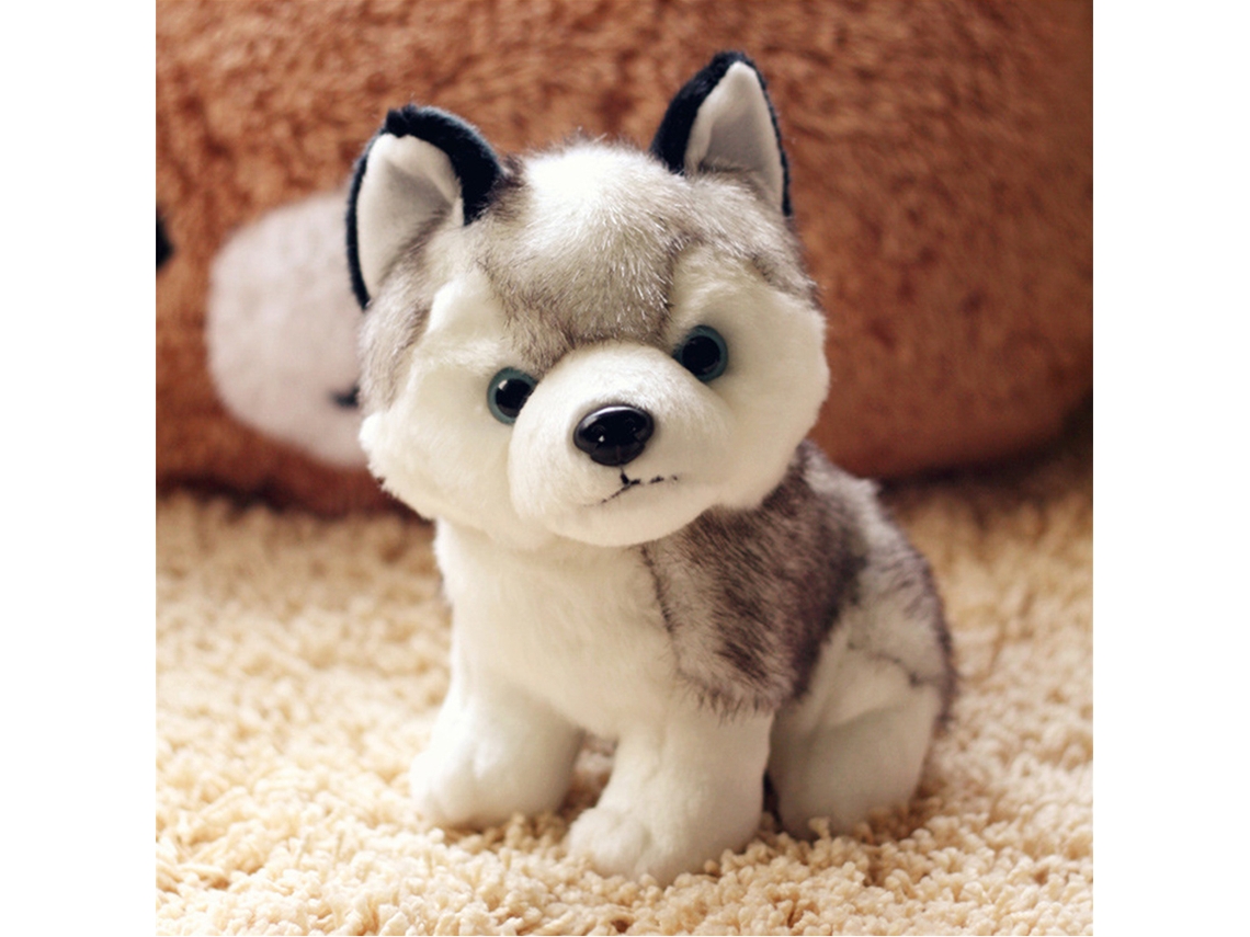 Rebe-brinquedo De Pelúcia Husky 18cm Cão De Simulação Mascota, Pelúcia Filhote Bonito, Presente De Aniversário Natal Ano Novo