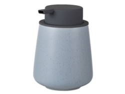 Dispensador de jabón de cerámica recargable de 400 ml, color azul