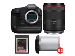 Canon Eos R1 + Rf 50mm F/1.4 L Vcm + 1 Sandisk 128gb Extreme Pro Cfexpress Type B + 3 Canon Lp-e19 + Ebook “20 Consejos Para Fotos Que Impactan”