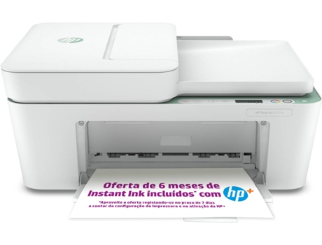 Impresora HP DeskJet Plus 4122e (Inyección de Tinta - Wi-Fi - Instant Ink)