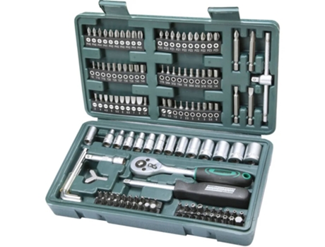 Set de Puntas Y Llaves de Vaso Brüder Mannesmann 130 Piezas 29166