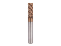 Fresa de acero de carburo de tungsteno, 4 filos, HRC60°, recubrimiento metálico (D8*60*4T), sin marcar