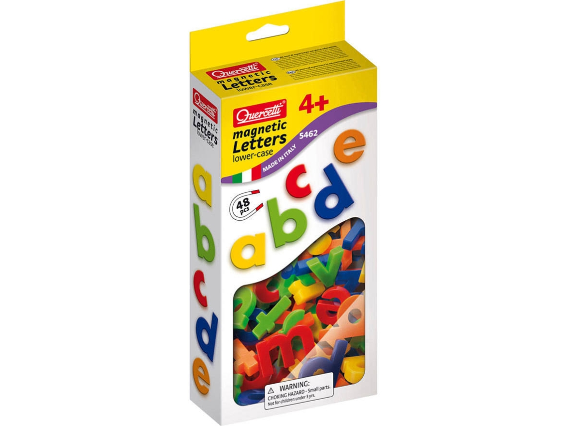 Juego Educativo QUERCETTI Magnetic Recambio Letras Minusculas 48 pz (Edad Mínima: 4 Años - 13,2 x 26 x 5 cm)