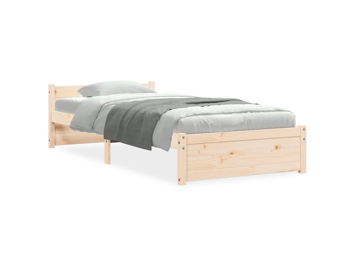 Maison Exclusive - Estructura De Cama Sin Colchón Madera Maciza 100x200 Cm