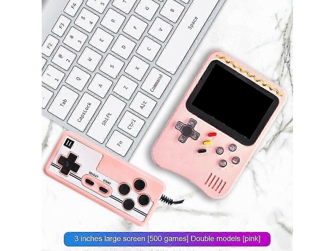 Consola de juegos portátil para niños con 500 juegos y batería de 800 mAh, modelo Macaron Mini. Hengjian